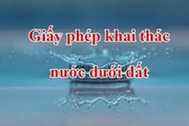 TRÌNH TỰ CẤP GIẤY PHÉP THĂM DÒ, KHAI THÁC NƯỚC