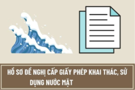CẤP LẠI GIẤY PHÉP KHAI THÁC, SỬ DỤNG NƯỚC MẶT